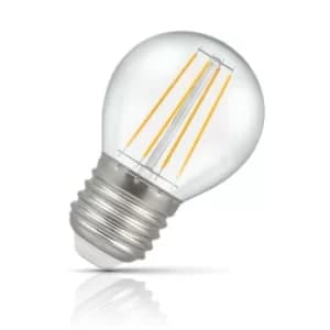 Image of Crompton Golfball LED Light Bulb Dimmable E27 5W (40W Eqv) Warm White Clear