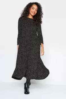 Image of Petite Spot Print Midi Dress