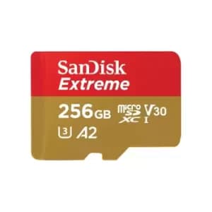 Image of SanDisk Extreme 256GB MicroSDXC UHS-I Class 10