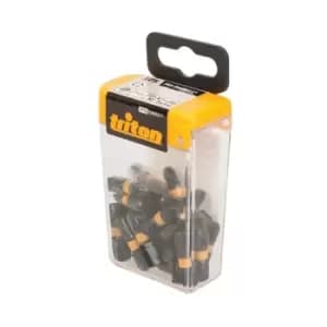 Image of Triton Pozi Screwdriver Impact Bit 25pk - PZ3 25mm