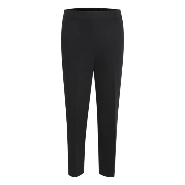 Image of Kaffe Womens crop Trousers KAFFE Sakura HW Noir Female 40