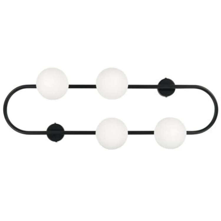 Image of Beliani Wall Lamp Yango Metal Black