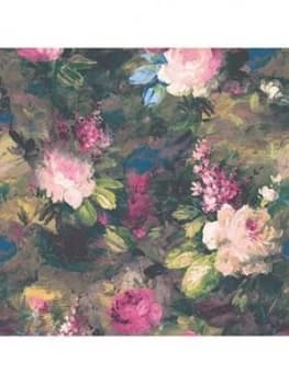 Image of Woodchip & Magnolia Ava Marika Electric Wallpaper