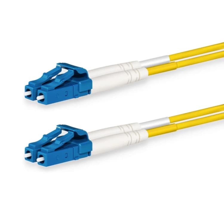 Image of Lanview LVO231406 InfiniBand/fibre optic cable 1m 2x LC OS2 Yellow
