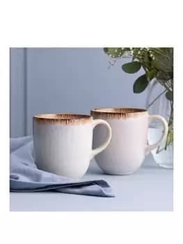 Image of Mason Cash Reactive Cream Set Of 4 Mugs 400Ml