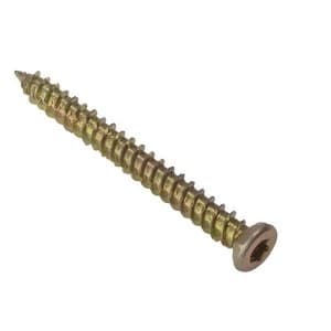 Image of ForgeFix Concrete Frame Screw Torx Compatible High-Low Thread ZYP 7.5 x 102mm Bag 10
