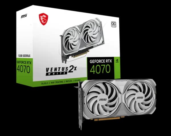 Image of MSI GeForce RTX 4070 VENTUS 2X White 12G OC Graphics Card