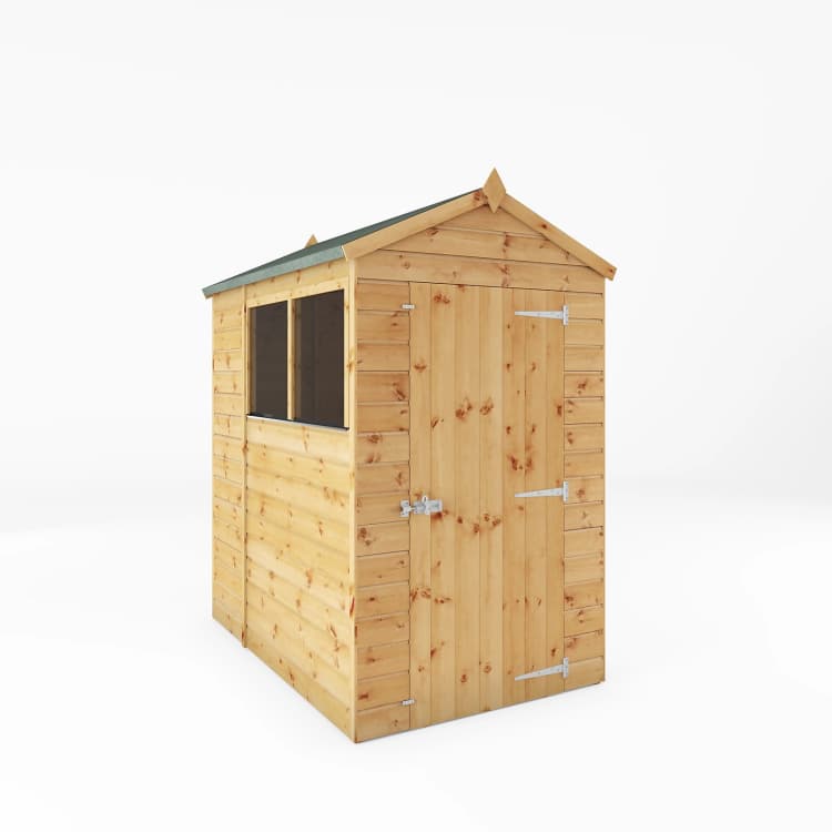 Image of Mercia Garden Products Mercia 6 x 4ft Shiplap Apex Shed Wood