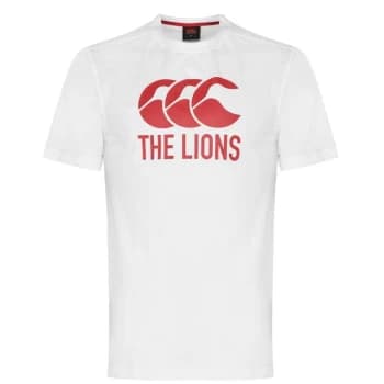 Image of Canterbury British and Irish Lions Logo T Shirt Mens - White