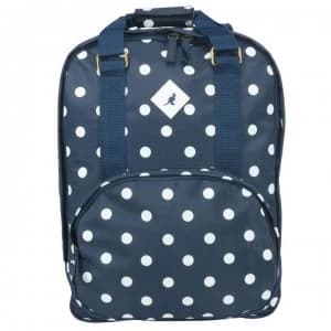 Image of Kangol Waxed Spot Backpack - Navy Spot