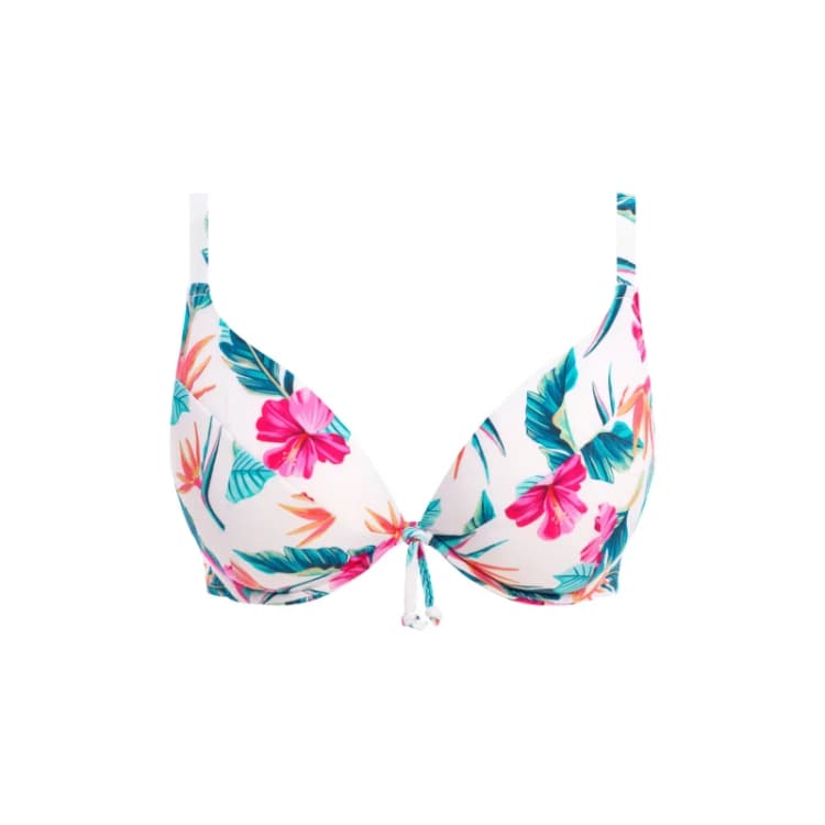 Image of Womens swimsuit top Freya Palm paradise Blanc Female 80E