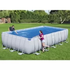 Image of Bestway Solar Pool Cover Flowclear Rectangular 703x336cm Blue - Blue