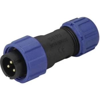 Image of Weipu SP1310 P 7 II Bullet connector Plug straight Series connectors SP13 Total number of pins 7