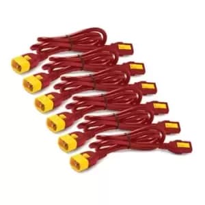 Image of APC AP8706S-WWX340 power cable Red 1.83 m C13 coupler C14 coupler