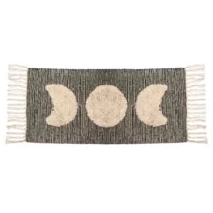 Image of Sass & Belle Moon Phases Tufted Rug Black