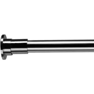 Image of Stick N Lock Short Shower Curtain Rod, Chrome - Chrome - Croydex