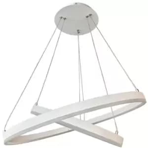 Image of Netlighting Modern LED Hanging Pendant White, Warm White 3000K 4070lm Dimmable