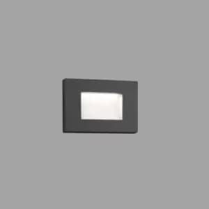 Image of Faro Spark-1 - Outdoor LED Recessed Wall Light Dark Grey 5W 3000K IP65