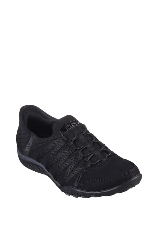 Image of Skechers Breathe-Easy Roll-With-Me Shoes Black