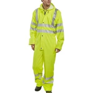 Image of BSeen Large Breathable Protective Coverall Saturn Yellow