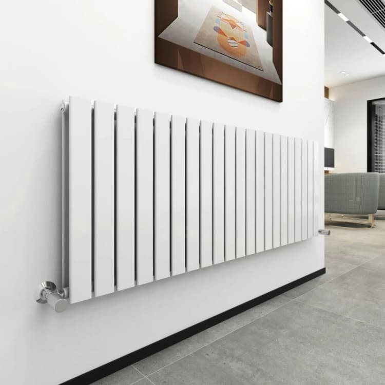 Image of MCC DIRECT Mcc Direct - 600 x 1428mm Double Designer Flat Panel Central Heating Radiator white HD1701