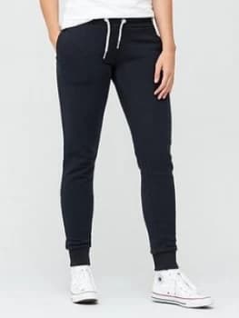 Image of Superdry Orange Label Joggers - Navy, Size 8, Women