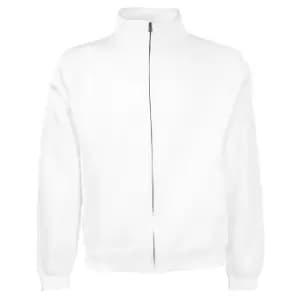 Image of Fruit Of The Loom Mens Full Zip Sweat Jacket (2XL) (White)
