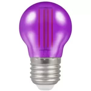 Image of Crompton Lamps LED Golfball 4.5W E27 Harlequin IP65 Purple Translucent