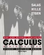 Image of calculus one and several variables student solutions manual ninth edition