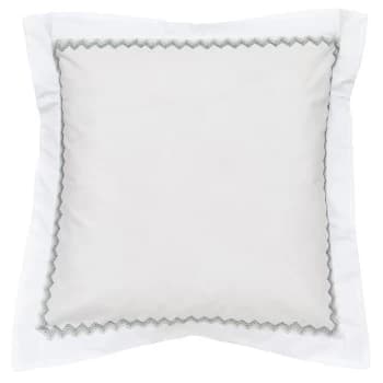 Image of Bedeck of Belfast Yuna Embroidered Square Pillowcase - Sage