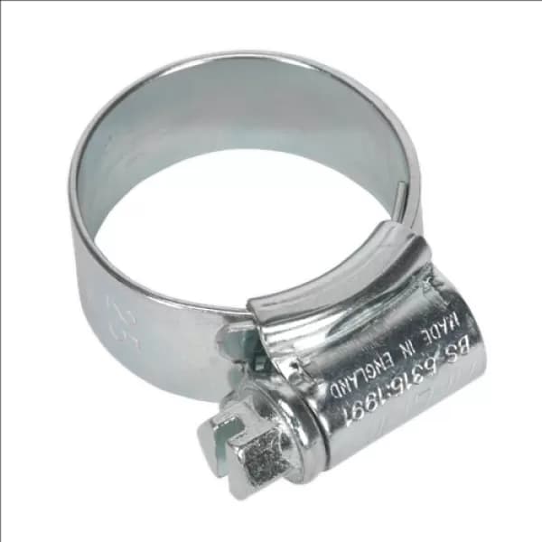 Image of Genuine SEALEY HCJ0X HI-GRIP® Hose Clip Zinc Plated Ø17-25mm Pack of 20