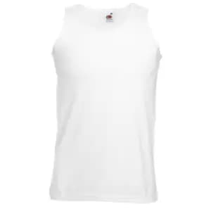 Image of Fruit Of The Loom Mens Athletic Sleeveless Vest / Tank Top (XL) (White)