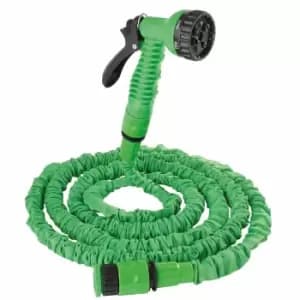Image of Groundlevel 150ft Magic Expandable Hose With 7-dial Spray Gun - Green