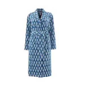 Image of Joules Oak Leaf Robe - Small/Medium, Blue