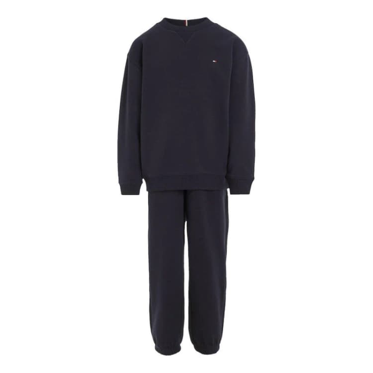 Image of Tommy Hilfiger Cotton Jersey Tracksuit Junior Unisex - Blue Blue One Size