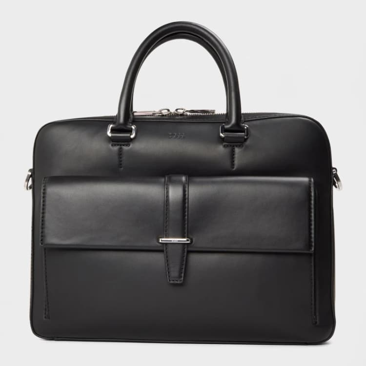 Image of Boss Mens Alaric Document Laptop Bag Black male One Size