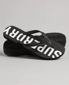 Image of Superdry Mens Code Essential Flip Flops Black - Size: S