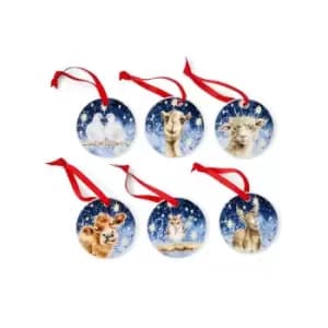 Image of Wrendale Designs - Set of 6 Nativity Decorations