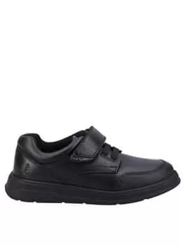 Image of Hush Puppies Rowan Snr School Shoe - Black, Size 7 Older