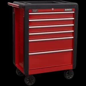 Image of Sealey AP3406 6 Drawer Roller Cabinet Red