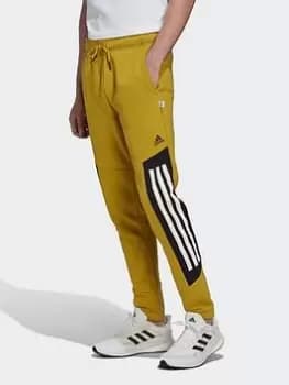 Image of adidas Future Icons 3-Stripes Fleece Joggers, Green Size M Men