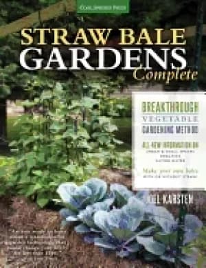 Image of straw bale gardens complete