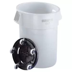 Image of Rubbermaid Dolly for multipurpose container, plastic, 5 swivel castors