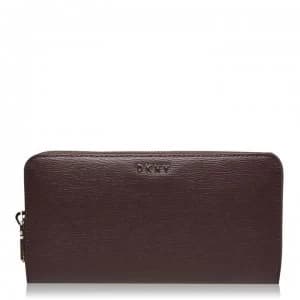 Image of DKNY Sutton Large Zip Around Purse - Brunette BTT