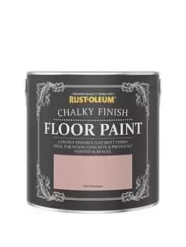 Image of Rust-Oleum Chalky Floor Paint Pink Champagne 2.5L