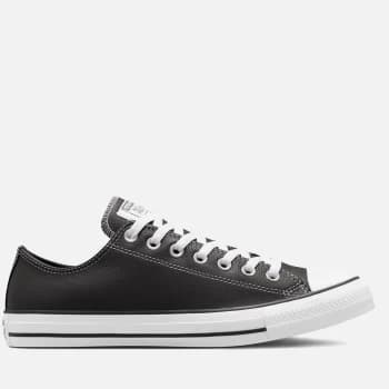 Image of Converse Mens Chuck Taylor All Star Seasonal Leather Ox Trainers - Storm Wind/White/Black - UK 10