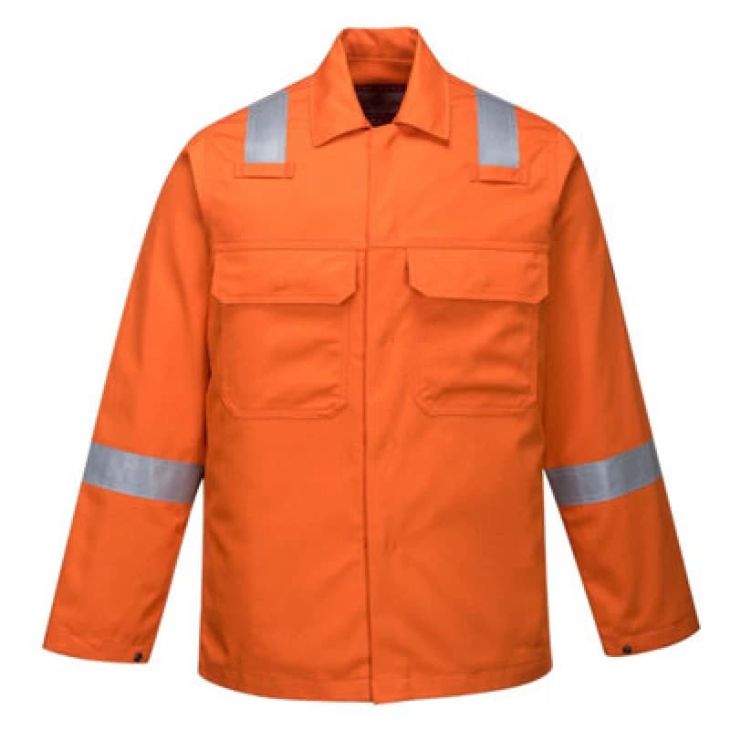 Image of BizWeld Iona Heat Resistant Jacket BZ13ORRXXL Colour: Orange