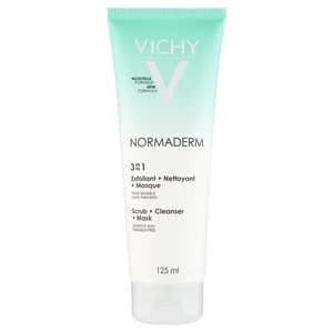 Image of Vichy Normaderm 3-in-1 Anti-Blemish Cleansing + Scrub + Mask