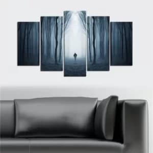 Image of 5M-16 Multicolor Decorative MDF Painting (5 Pieces)