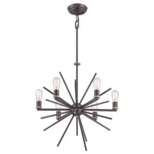 Image of 6 Light Ceiling Pendant Western Bronze Finish, E27